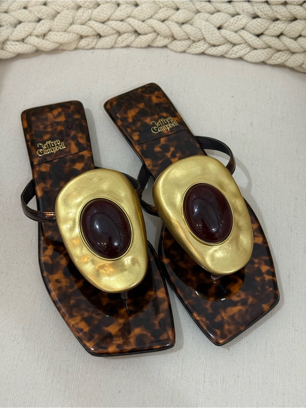 Jeffrey Campbell Bazaar Flip-Flop Sandals - Picture 3 of 7